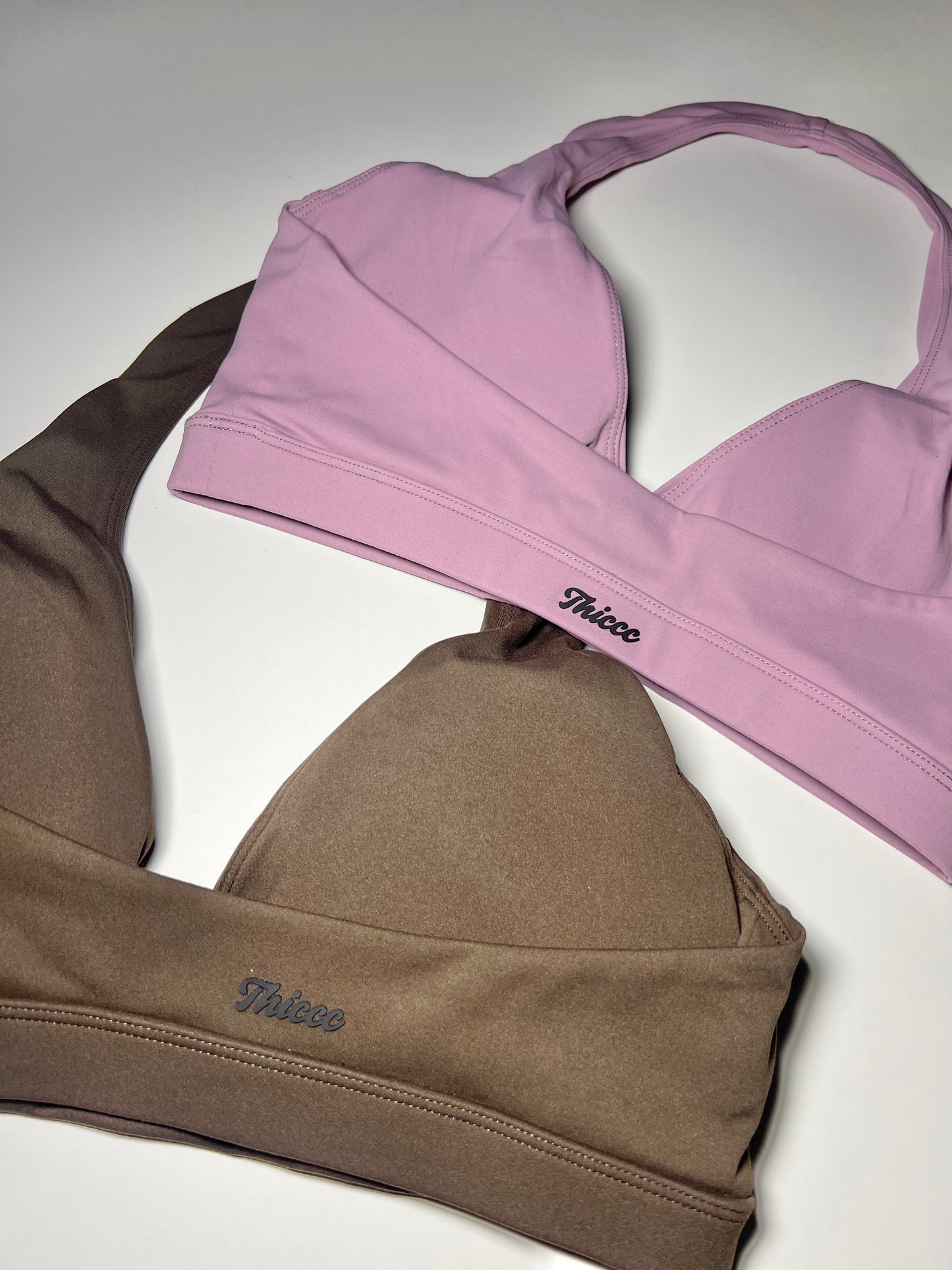Thiccc V Halter Sport Bra