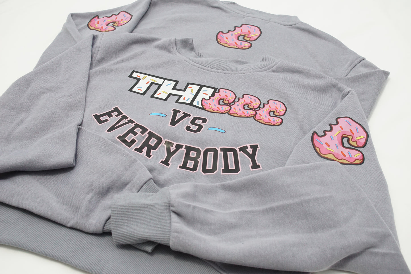 Thiccc vs Everybody Crop Sweatshirt