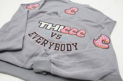 Thiccc vs Everybody Crop Sweatshirt