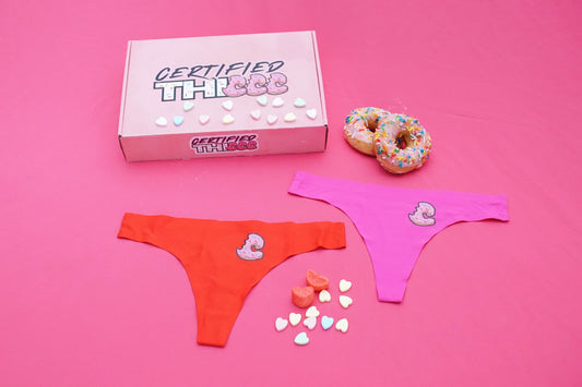 V-Day Seamless Thong Set