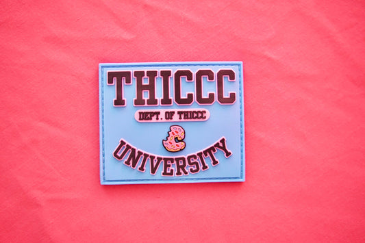 Thiccc University PVC Patch