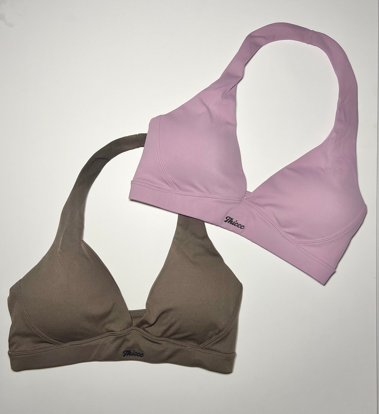 Thiccc V Halter Sport Bra