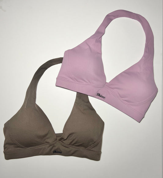 Thiccc V Halter Sport Bra