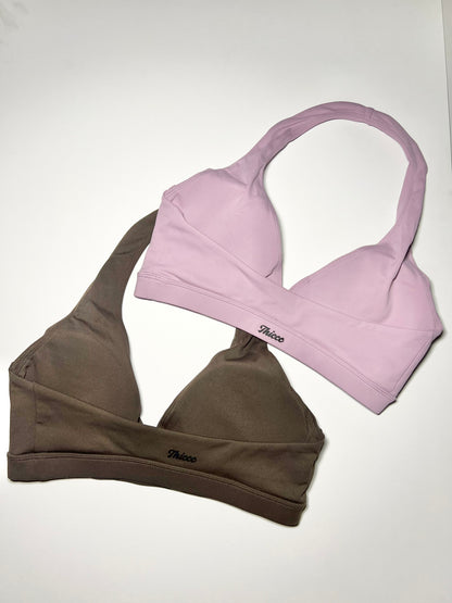 Thiccc V Halter Sport Bra